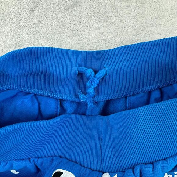 Champion Shorts Mens Small Blue Reverse Weave Cutoff Sweats Drawstring Pockets - Picture 4 of 14